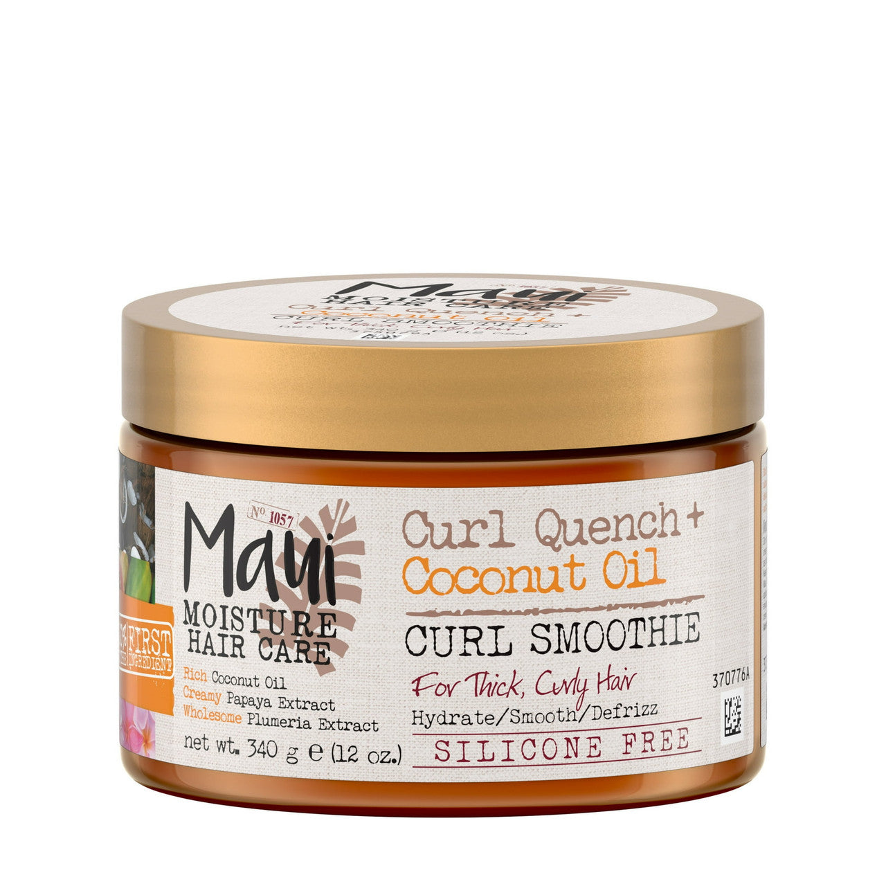 Maui Moisture Curl Quench Plus Coconut Oil Curl Hair Smoothie, 12 Oz